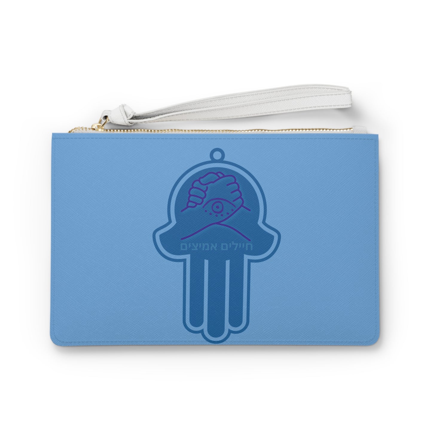 I support BRAVE SOLDIERS Hamsa Clutch Bag