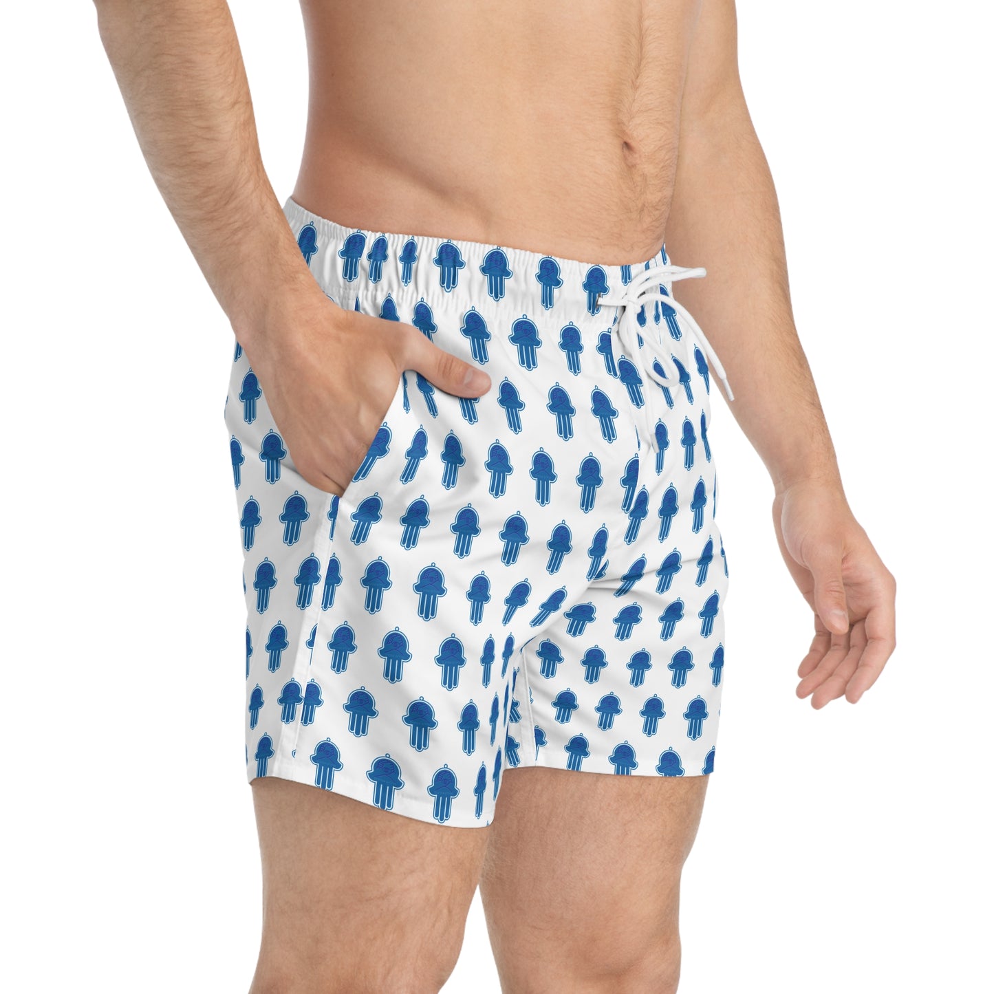 I support BRAVE SOLDIERS Hamsa Swim Trunks